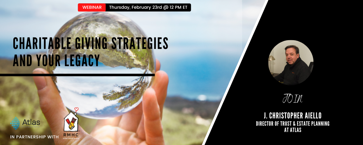 Copy of Charitable Giving Strategies and Your Legacy Banner (YouTube Thumbnail)